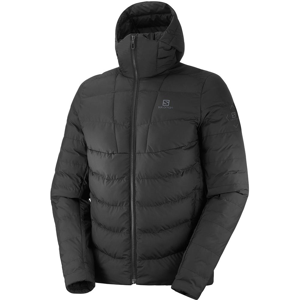 Salomon Singapore Mens Jackets - SIGHT STORM HOODIE M Black | 54213-XKYZ